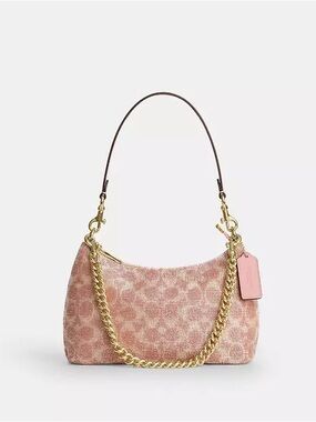 Coach Teri Bag in Pink Signature Beaded Satin
